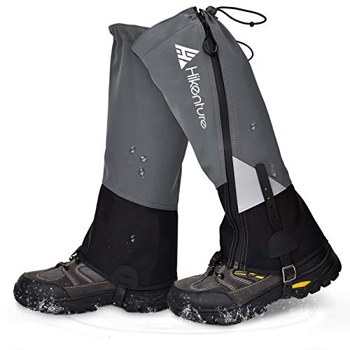 HIKENTURE Polainas de senderismo para hombre y mujer, impermeables, para proteger los pantalones y los zapatos contra la nieve, la lluvia y los insectos, para senderismo de nieve, la lluvia