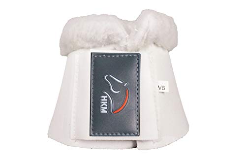 HKM 85861200.0652 Comfort - Campanas para Caballo con Acolchado, Color Blanco