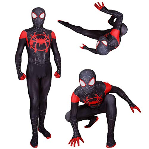 HTLXHC Disfraz de Spiderman para niños Unisex Traje de superhéroe infantil Spiderman Regreso a casa Halloween Carnaval Cosplay Fiesta Disfraces Spandex / Lycra Impresión 3D Spiderman para, A, L