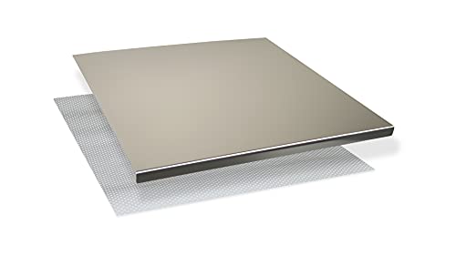INOXLM Tabla de cortar para amasar superficie de trabajo de acero inoxidable Varios tamaños para cocina para bar para restaurante para amasar (40 x 50 cm y 2 cm)