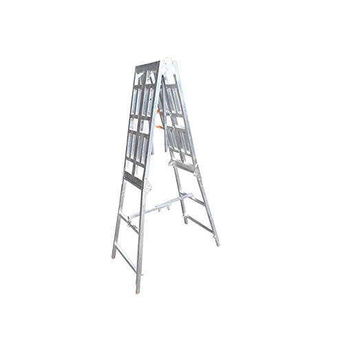 IREANJ Escaleras multifunción Fold hogar Cubierta de heces de Caballos Andamios Rise Gota Espiga Escalera Portátil Decoración Plataforma de ingeniería Recta Escalera (Color: 160cm) Escaleras