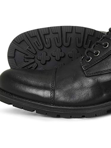 JACK & JONES JFWALBANY Leather STS, Chukka Boots Hombre, Gris(Anthracite Anthracite), 43 EU
