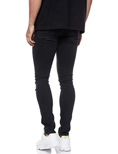 Jack & Jones Jjiliam Jjoriginal Am 502 Lid STS Vaqueros Skinny, Negro (Black Denim), 36W / 34L para Hombre