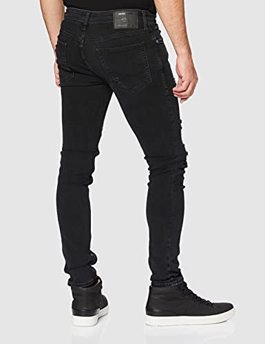Jack & Jones Jjiliam Jjoriginal Am 502 Lid STS Vaqueros Skinny, Negro (Black Denim), 36W / 34L para Hombre