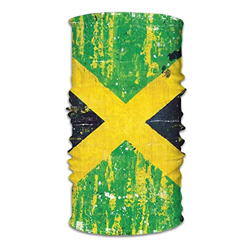 Jamaica Flag Orgullosos jamaiquinos Tropical Versátil Multifunción Headwear Cuello Polaco Pasamontañas Forro Casco Riding Cubierta facial para niños Mujeres Hombres Al aire libre Protección UV