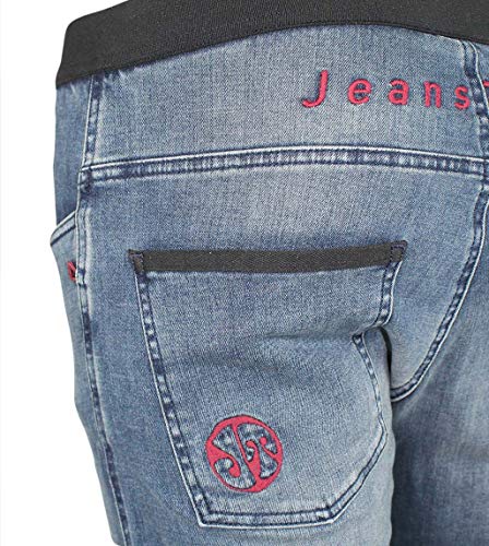 Jeanstrack Turia Jeans Pantalón de Escalada, Hombre, Jean Snow, S