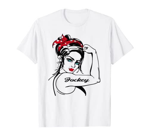 Jinete femenino Rosie la remachadora Pin Up Girl Camiseta