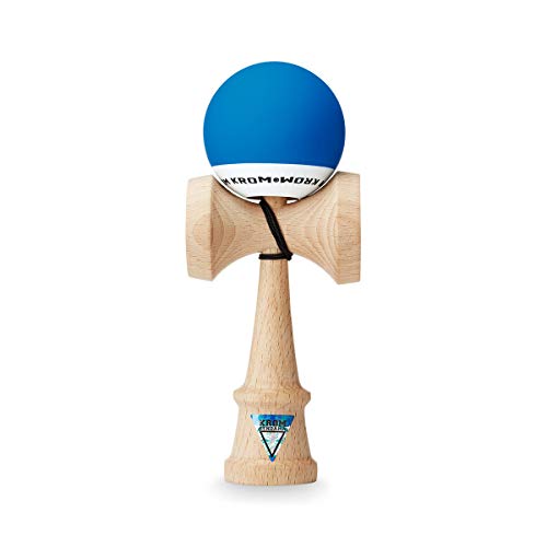 Juguete KROM Kendama – POP Dark Blue – Mejora tus Habilidades Cognitivas – Mejora el Balance, los Reflejos y la Creatividad – Kendama Modelo Pro Hecho Para Principiantes y Expertos