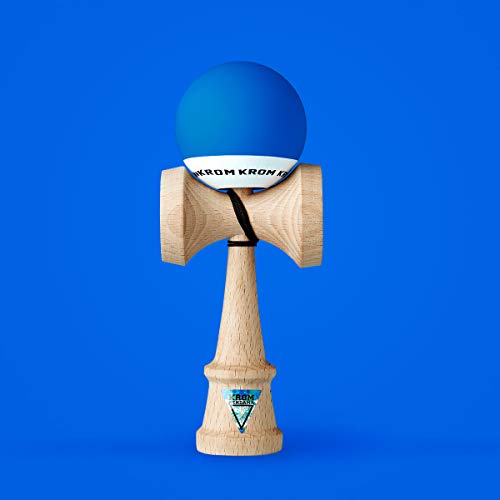 Juguete KROM Kendama – POP Dark Blue – Mejora tus Habilidades Cognitivas – Mejora el Balance, los Reflejos y la Creatividad – Kendama Modelo Pro Hecho Para Principiantes y Expertos