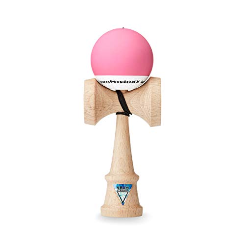 Juguete KROM Kendama – POP Pink – Resistente y Duradero – Mejora tus Habilidades Cognitivas – Mejora el Balance, los Reflejos y la Creatividad – Kendama Modelo Pro Hecho Para Principiantes y Expertos
