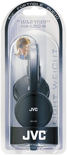 JVC HAL-50-B Auriculares ultra-ligeros y plegables color negro