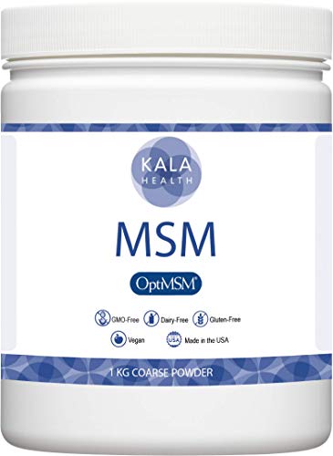Kala Health - OptiMSM® Destilación de etapas múltiples MSM Polvo (cristales) 1kg g, azufre natural puro para articulaciones, piel, cabello y uñas - SIN ADITIVOS - 100% vegano