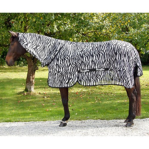 Kerbl 326125 Zebra - Manta antimoscas (Incluye Cuello), diseño de Cebra