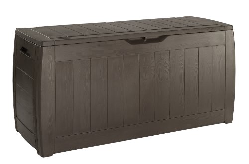 Keter Caja de almacenamiento para baúl Hollywood, marrón, 270L, 117,5 x 45 x 57,3 cm