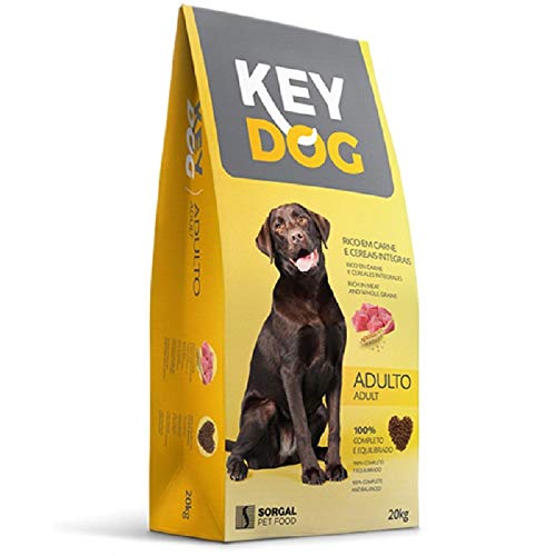 KEY DOG Pienso Perro 20 kg para Mantenimiento de Perros Adultos