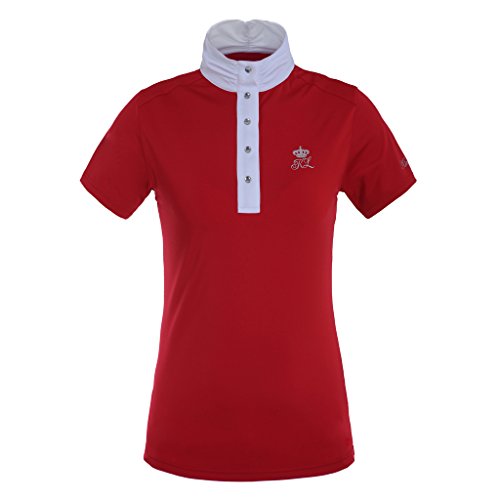 Kingsland Equestrian Belvedere camiseta de Show de nueva verano 2015, Mujer, color rosso, tamaño Medium