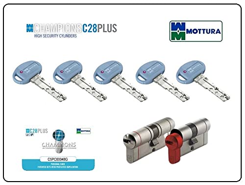Kit de cerradura para puerta blindada cilindro europeo Motura C28 Plus para dier motura solo manda 5 pernos (placa cuadrada y defender normal)