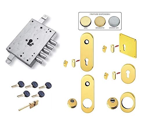 Kit de cerradura para puerta blindada cilindro europeo Motura C28 Plus para dier motura solo manda 5 pernos (placa cuadrada y defender normal)