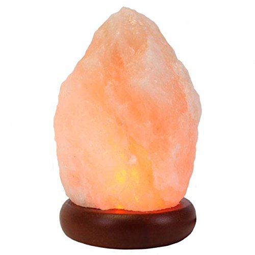 Klass Home Collection® -Lámpara de sal de roca del Himalaya, roca natural, led, multicolor, lámpara USB, piedra natural