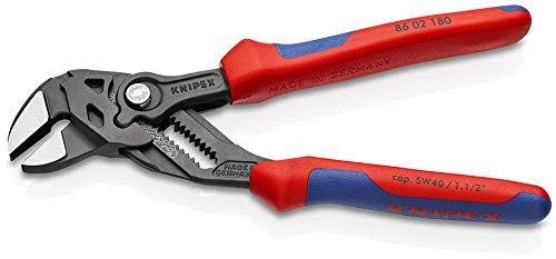 KNIPEX Tenaza llave alicate y llave en una sola herramienta (180 mm) 86 02 180