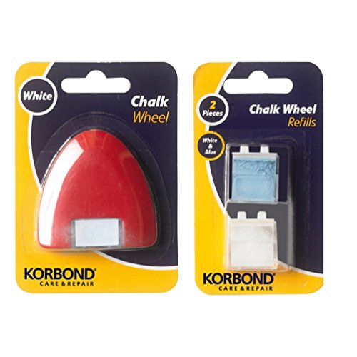 Korbond Twin Pack of Refill Tailors Chalk Wheel Plus-Juego de 2 cápsulas de Recambio de Tiza, Multicolor, 1 Unidad (Paquete de 1)