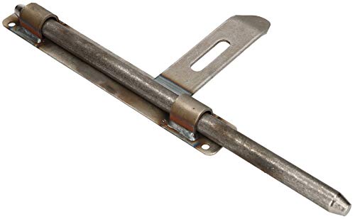 KOTARBAU® Pestillo para puerta, 340 mm, pestillo de perno, cerrojo de hierro forjado, para pintar o soldar