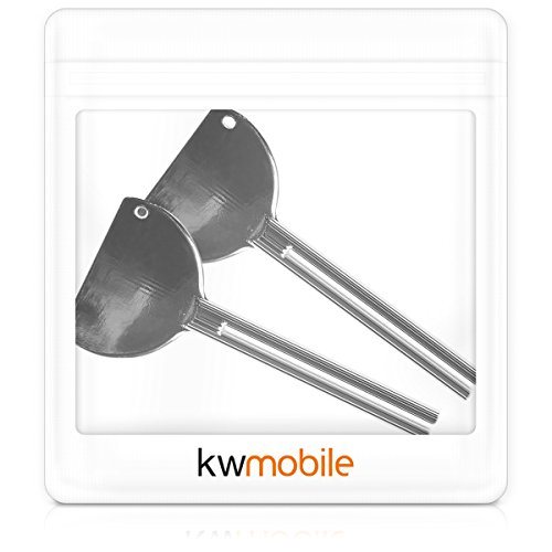 kwmobile 2x Exprimidor de tubos metálico - Apretadores de pasta de dientes pegamento o pintura - Exprime tubo de plástico metal y aluminio