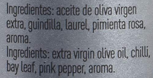 La Chinata, Aceite de Oliva Virgen Extra condimentado con Guindilla, Laurel y Pimienta - 250 ml.