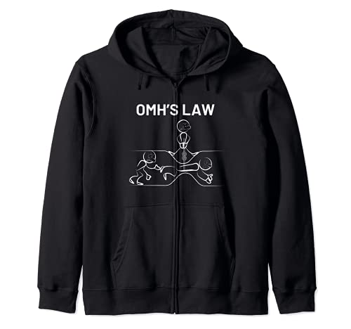 La ley de Ohm inspirada en la física de la resistencia relac Sudadera con Capucha