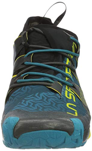 La Sportiva Unika, Zapatillas de Trail Running Hombre, Multicolor (Carbon/Tropic Blue 000), 43.5 EU