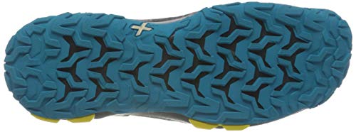 La Sportiva Unika, Zapatillas de Trail Running Hombre, Multicolor (Carbon/Tropic Blue 000), 43.5 EU