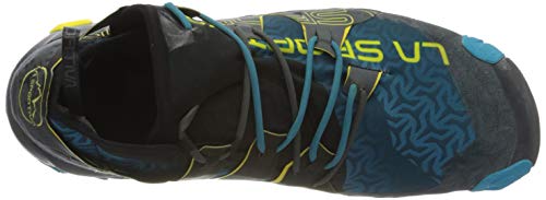 La Sportiva Unika, Zapatillas de Trail Running Hombre, Multicolor (Carbon/Tropic Blue 000), 43.5 EU
