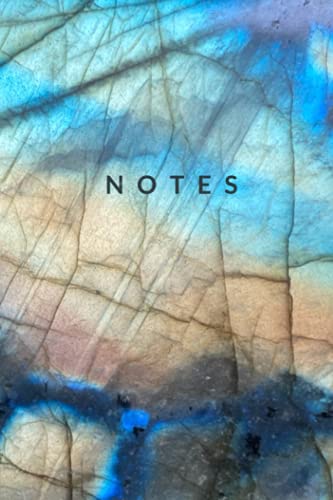 Labradorite Gemstone Crystal Themed Notebook Gift Journal: Natural gemstone themed writing journal notebook 80 pages 6x9 inches