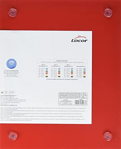 Lacor - 60473 - Tabla Corte PolietilenoGn 1/2x2 - Rojo