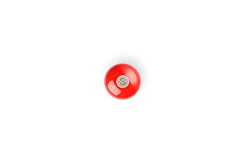 Le Creuset Molinillo de Sal, Plástico ABS, 6.2 x 6.2 x 20.8 cm, Mecanismo de Cerámica, Rojo Cereza
