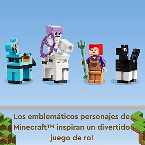LEGO 21171 Minecraft El Establo de los Caballos, Juguete para Niños de 8 Años y Más con Caballos, Granja y Mini Figuras
