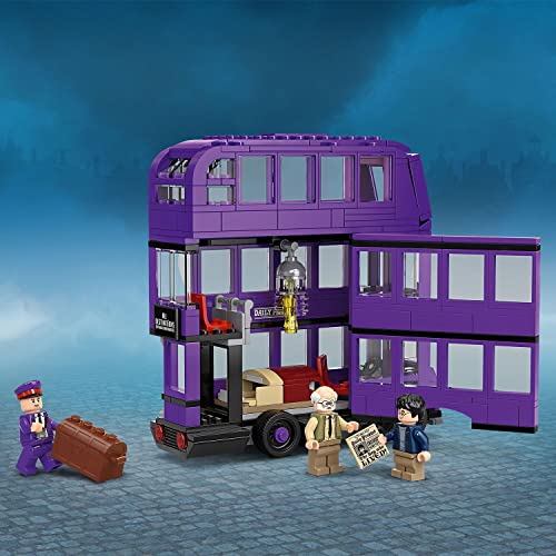 LEGO 75957 Harry Potter Autobús Noctámbulo, Juguete de Construcción del Mágico autobús de 3 Plantas con 3 Mini Figuras