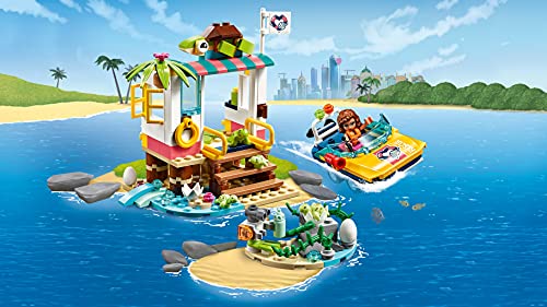 LEGO Friends - Misión de Rescate: Tortugas Nuevo juguete de construcción de Clínica Veterinaria con Lancha de Rescate, incluye Mini muñecas (41376)