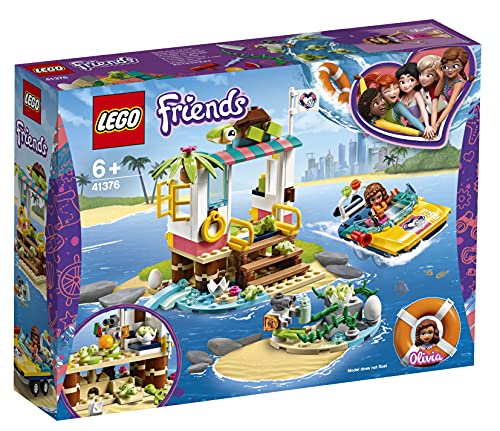 LEGO Friends - Misión de Rescate: Tortugas Nuevo juguete de construcción de Clínica Veterinaria con Lancha de Rescate, incluye Mini muñecas (41376)