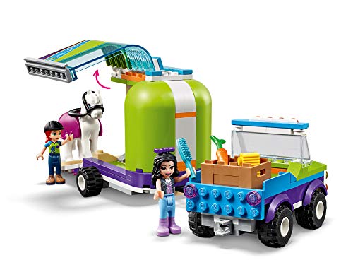 LEGO Friends - Remolque del Caballo de Mia Nuevo juguete de construcción de Coche con Remolque, incluye dos mini muñecas (41371)