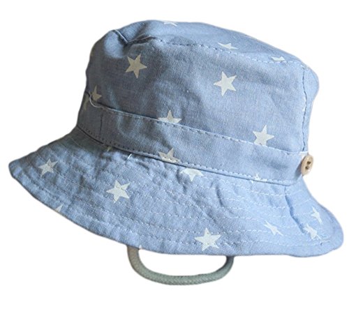 Leisial Sombrero Pescador para Bebé Niños Algodón de Protectora del Sol Gorro de Alas Anchas Proteger Sombrero de Vaquero Venaro