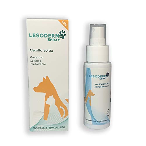 Lesoderm Pet parche de curación para animales 50 ml - Parche Spray protector para contusiones y heridas superficiales de perros, gatos, mascotas y patios