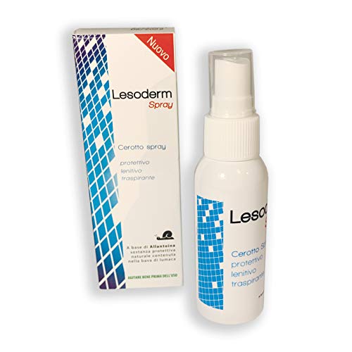 Lesoderm spray curativo para las úlceras de decúbito 50 ml - Spray parche para llagas de pañales, úlceras, placas de psoriasis y heridas superficiales de la piel