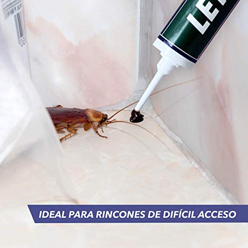 LETAL TRX Gel Insecticida Cucarachas - Cebo Mata Cucarachas para Uso Doméstico de Zotal, Pack de 20 g en Total - Elimina Todo Tipo de Cucarachas - Efecto Duradero en el Control de Larvas y Adultos