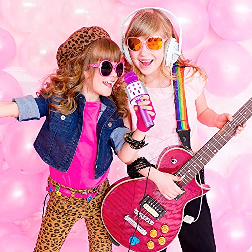 LetsGO toyz Regalos para Niña de 4-12 Años, Microfono Karaoke Bluetooth Juguetes para Niños de 4-12 Años Regalos Niña Dinámicos Juguetes para Niña de 4-13 Años Microfono Niña