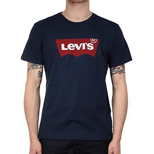 Levi's Set-In Neck Camiseta, Hm Graphic Dress Blues, L para Hombre