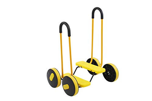 Lewadu - Bicicleta de equilibrio de pedal de hogar para niños, 4 ruedas con asa, equipo de formación sensorial de la guardería, deportes al aire libre, educación precoz, juguete de equilibrio