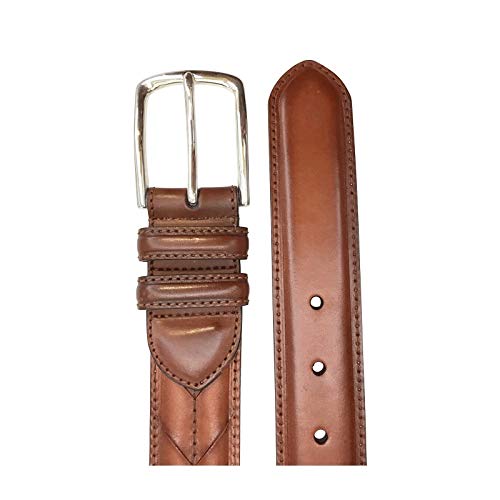 Leyva - Cinturón de piel de Vaquetilla de hombre (110 cm)