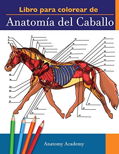 Libro para colorear de Anatomía del Caballo: Libro de Colores de Autoevaluación muy Detallado de la Anatomía Equina | El Regalo Perfecto Para ... Amantes de los Caballos y Adultos