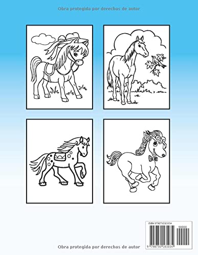 Libro para colorear de caballos para niños: Regalos de caballos perfectos para niños pequeños | Libro de colorear para niños | El Maravilloso Mundo de los Caballos
